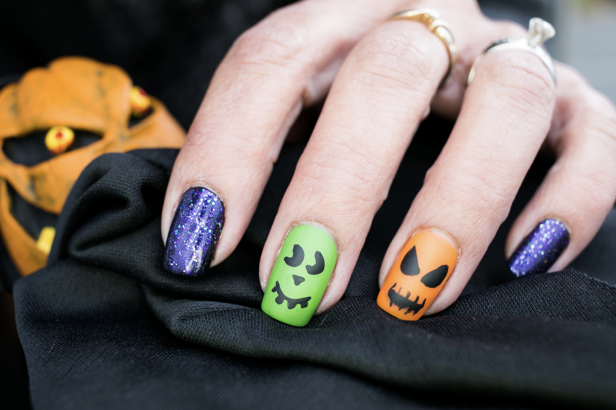 Halloween Inspired Nail Art Design